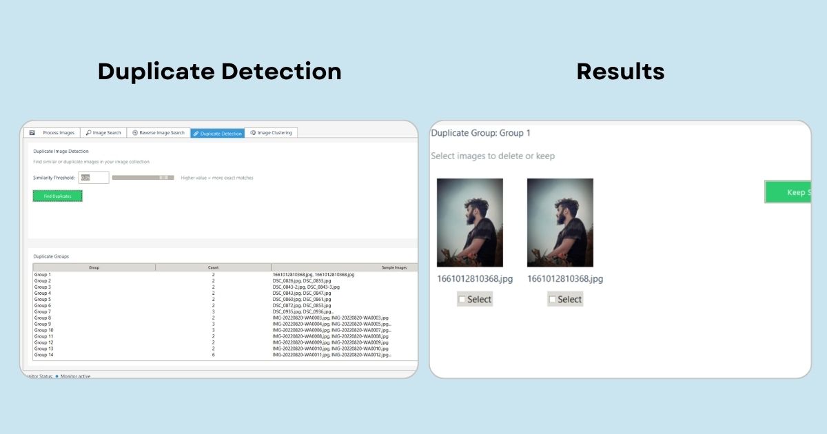 Duplicate images detection
